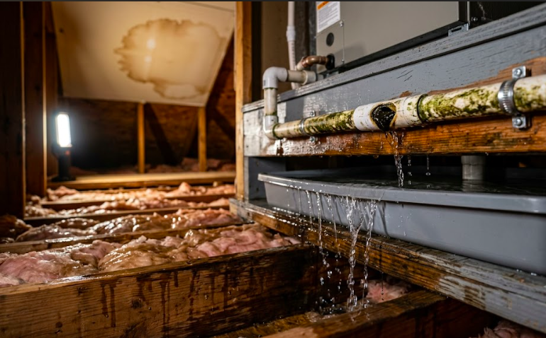 AC Condensate Line Clogs: The Overflow Damage Homeowners Don’t See Coming