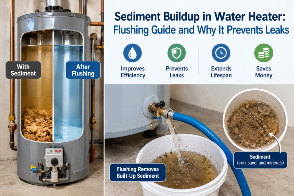 Sediment Buildup in Water Heater: Flushing Guide and Why It Prevents Leaks
