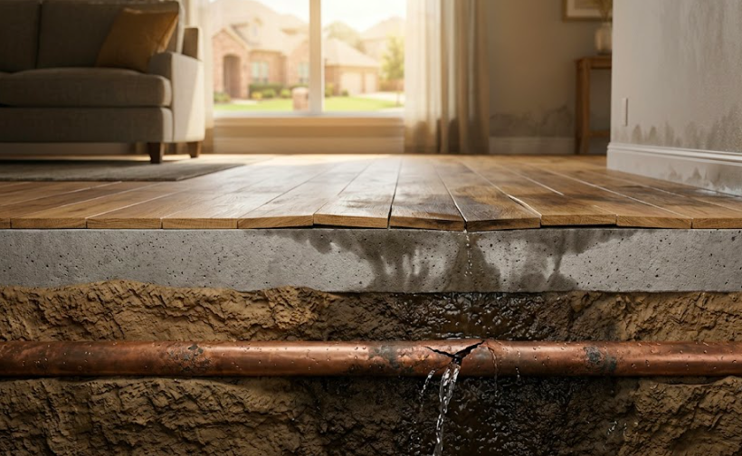Slab Leaks 101: How a Hidden Plumbing Leak Can Damage Your Foundation and Flooring