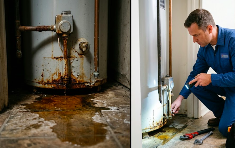 Water Heater Leaking From the Bottom: Causes, Risks and What to Do Right Now